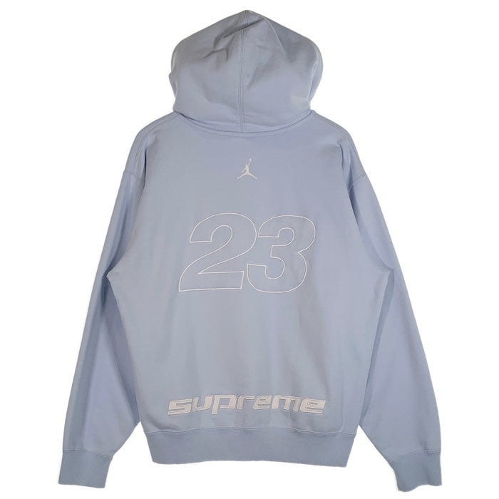 Supreme シュプリーム JORDAN BRAND ジョーダンブランド 26SS Hooded Sweatshirt ジップアップ フーディー パーカー ライトブルー IR6459-441 Size L 福生店