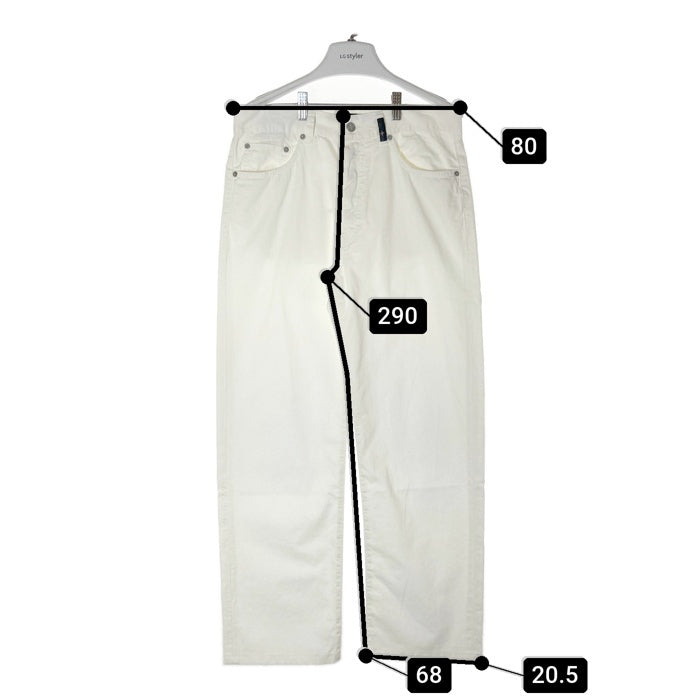 STONE ISLAND ストーンアイランド ボタンフライ コットン 5ポケットパンツ ホワイト size33 瑞穂店