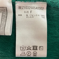 BEARDSLEY ビアズリー BEZ1032505A0002 フォックスファー ニットフレアプルオーバー グリーン sizeF 瑞穂店