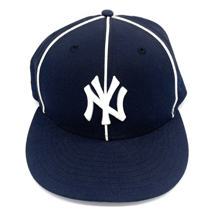 New Era ニューエラ 59FIFTY ニューヨーク・ヤンキース パイピング ベースボールキャップ ネイビー ホワイト Size  7 3/4 (61.5cm) 福生店