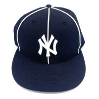 New Era ニューエラ 59FIFTY ニューヨーク・ヤンキース パイピング ベースボールキャップ ネイビー ホワイト Size  7 3/4 (61.5cm) 福生店
