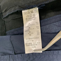 zucca ズッカ コットン ショートスリーブシャツ スナップボタン 脇下ベロア切替 半袖 ネイビー 日本製 CZ84FK504 Size M 福生店