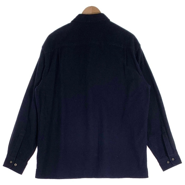 ST.JOHN’S BAY セントジョンズベイ フランネルシャツ プレーン ネイビー Size M 福生店