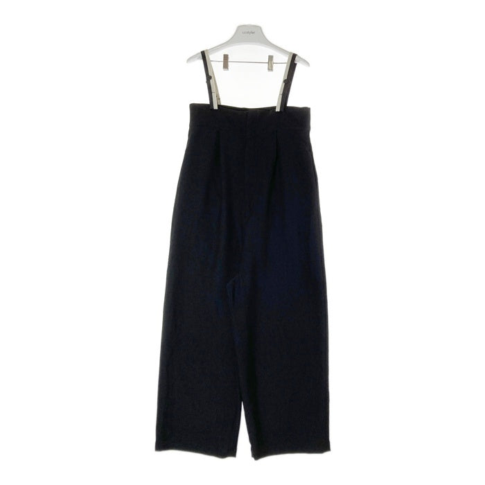 AgAwd アガウド 2201-220274 WEB限定 Suspender Tuck Pants サスペンダータックパンツ ブラック sizeF 瑞穂店