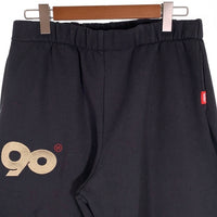 9090 ナインティナインティ 90 Logo Original Sweat Pants スウェットパンツ ロゴ刺繡 ネイビー NN1832 Size L 福生店