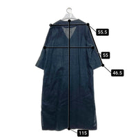 mao made マオメイド フロントボタンリネンワンピース ブラック sizeF 瑞穂店