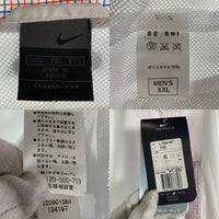 00's NIKE ナイキ ウィンドブレーカー ジップアップジャケット 5分丈ショートパンツ セットアップ ホワイト チェック Size XXL/L 福生店