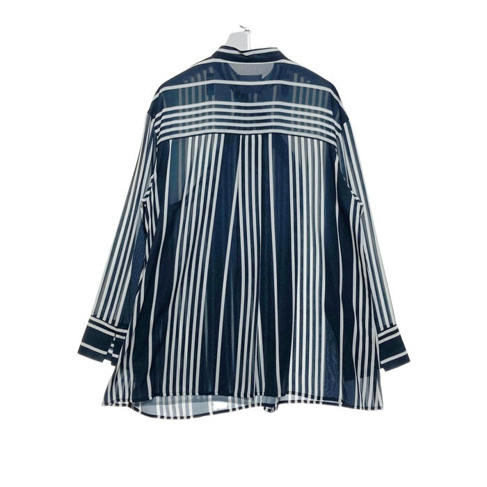 AMERI アメリ 02110441320 STRIPE SCARF BLOUSE ブラウス ネイビー sizeF 瑞穂店