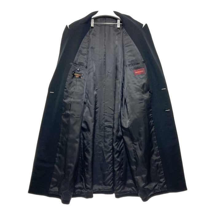 GIANNI VALENTINO ジャンニヴァレンチノ ウール ダブルコート ブラック sizeL 瑞穂店