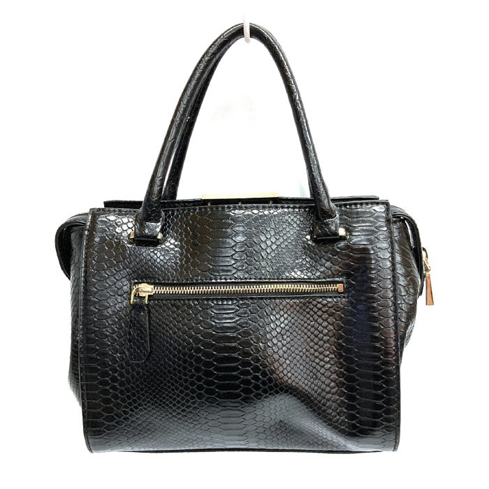 GUESS ゲス ハンドバッグ 型押し ブラック 瑞穂店