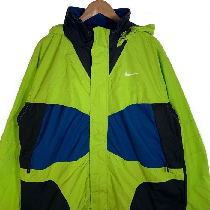 90-00's NIKE ACG ナイキエーシージー マウンテンジャケット ライムグリーン ブルー Size XL 福生店