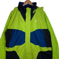 90-00's NIKE ACG ナイキエーシージー マウンテンジャケット ライムグリーン ブルー Size XL 福生店