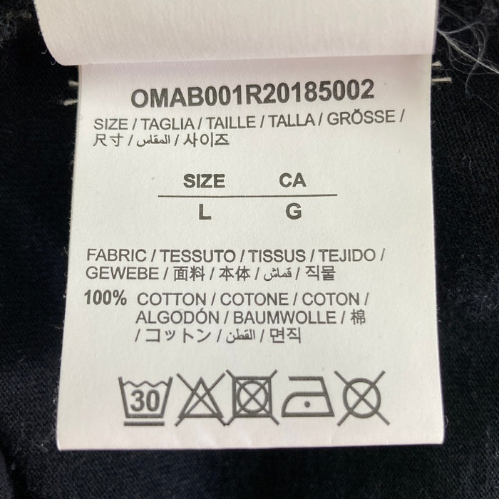 OFF-WHITE オフホワイト 20SS TAPE ARROW プリント ロングTシャツ ブラック sizeL 瑞穂店