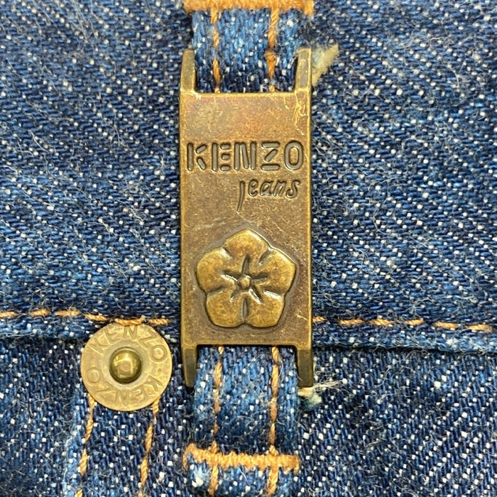 KENZO JEANS ケンゾー ジーンズ 北斎タグ メタルパッチ カーブポケット テーパード デニムパンツ インディゴ size82cm 瑞穂店