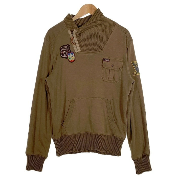 Polo by Ralph Lauren ポロバイラルフローレン ハーフジップ ショールカラー スウェット オリーブ Size M 福生店