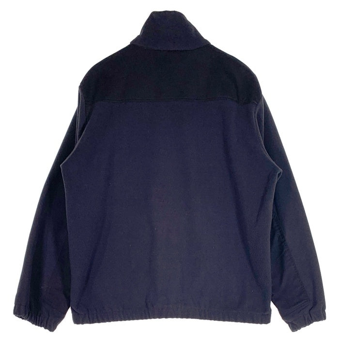 Royal Mail ロイヤルメール RMF1 LONG SLEEVE FLEECE 切替 ジップアップフリースジャケット ネイビー ブラック Size L 福生店