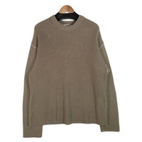 monkey time モンキータイム 19AW PE AZE CROPPED LINKING CREW NECK ニットセーター オリーブ 8313-183-0055 Size XL 福生店