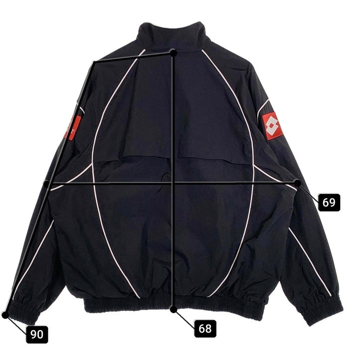 Lotto ロット YES GOOD MARKET イエスグッドマーケット ジップアップ ナイロンジャケット ブラック UMA6-17LOYGM005 Size XL 福生店