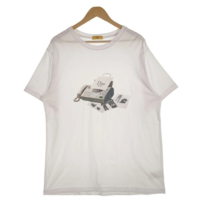 Dime ダイム Fax T-Shirt ファックス プリントTシャツ ホワイト Size L 福生店
