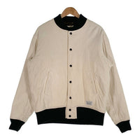 WACKO MARIA ワコマリア CORDUROY VARSITY JACKET コーデュロイ バーシティジャケット スタジャン オフホワイト 裏地レオパードファー Size M 福生店