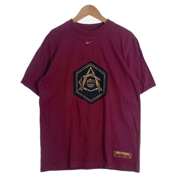 00's NIKE ナイキ アーセナル ワッペン スウッシュ刺繡 Tシャツ ボルドー Size L 福生店