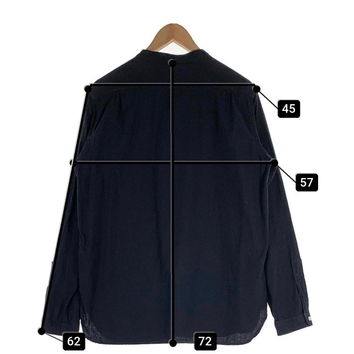 FULLCOUNT フルカウント STAND COLLAR CHAMBRAY SHIRT 5oz スタンドカラーシャンブレーシャツ プルオーバー ブラック 4900 Size 40 福生店