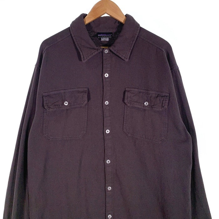90's THOUSAND MILE サウザンドマイル コットンシャツ チャコールグレー USA製 Size L 福生店