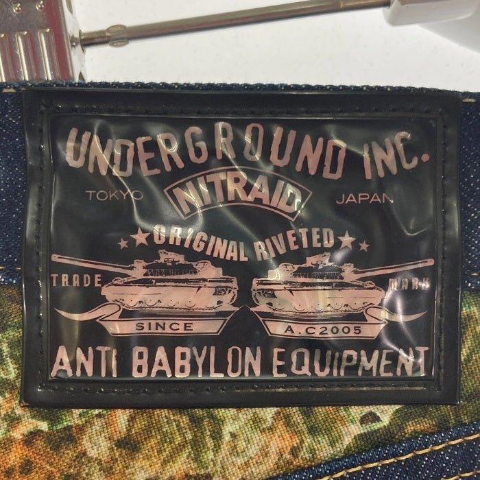 NITRAID ナイトレイド Real Weed Dope Forest リアルウィード デニムパンツ インディゴ size34 瑞穂店
