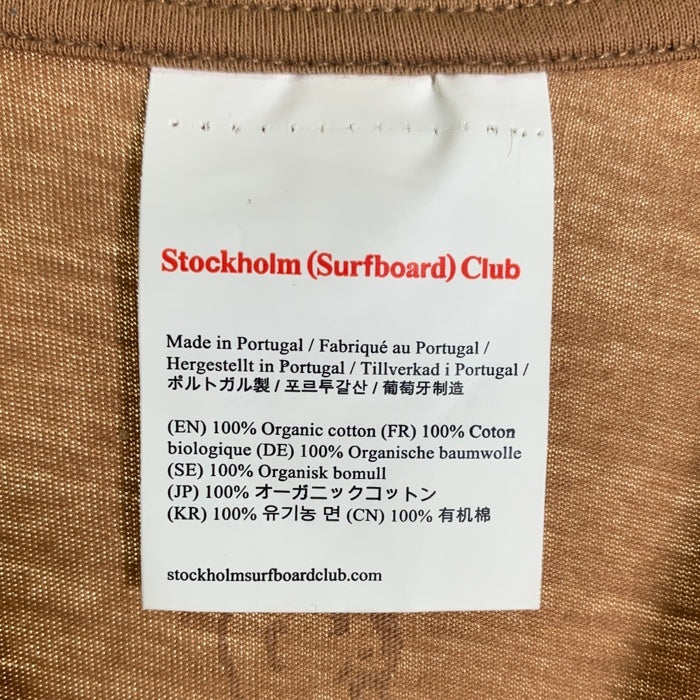 Stockholm(Surfboard)Club ストックホルムサーフボードクラブ プリントTシャツ ブラウン Size XL 福生店