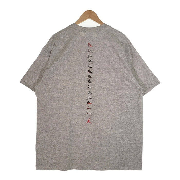 90's NIKE ナイキ 14 YEARS OF AIR エアジョーダン プリントTシャツ グレー メキシコ製 Size XL 福生店