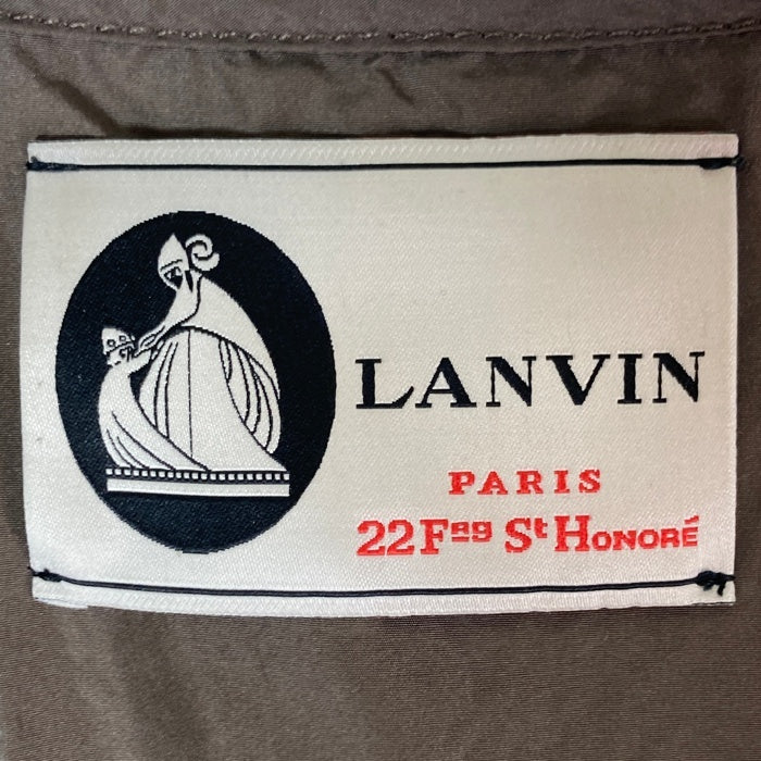 LANVIN ランバン フリル トレンチコート ブラウン size40 瑞穂店