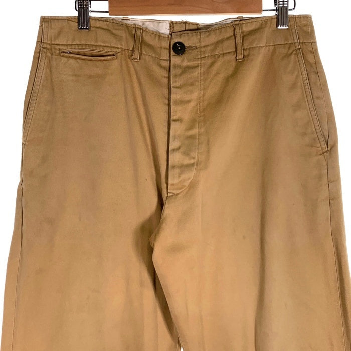 BUZZ RICKSON'S バズリクソンズ EARLY MILITARY CHINOS ミリタリー チノ トラウザーパンツ ベージュ P.B M.Cプリント M43035 H Size 33 福生店