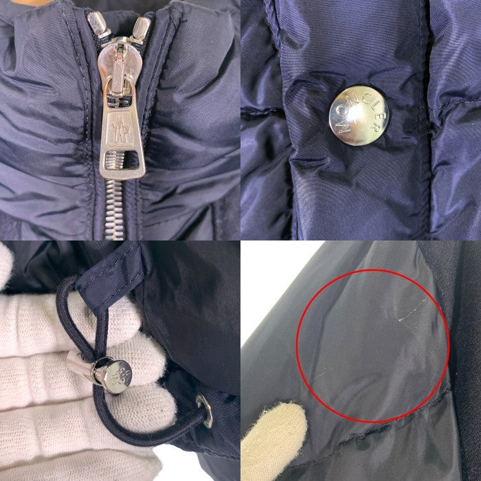 MONCLER モンクレール ARCS JACKET アークス ダウンジャケット ウール切替 ネイビー Size 1 福生店