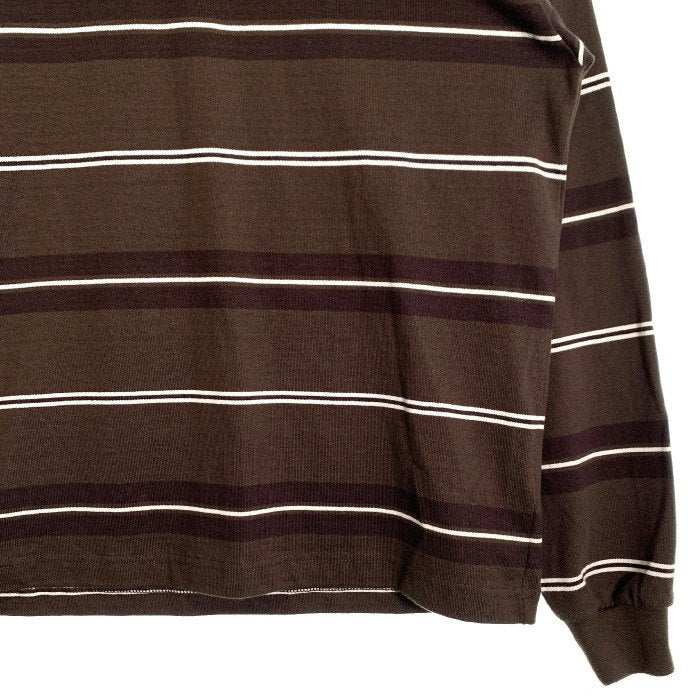 NAUTICA ノーティカ ボーダー ロングスリーブTシャツ ブラウン 213-1243 Size M 福生店