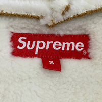 SUPREME シュプリーム 21AW Faux Shearling Hooded Jacket フェイクムートン フーデッドジャケット パーカー タン Size S 福生店