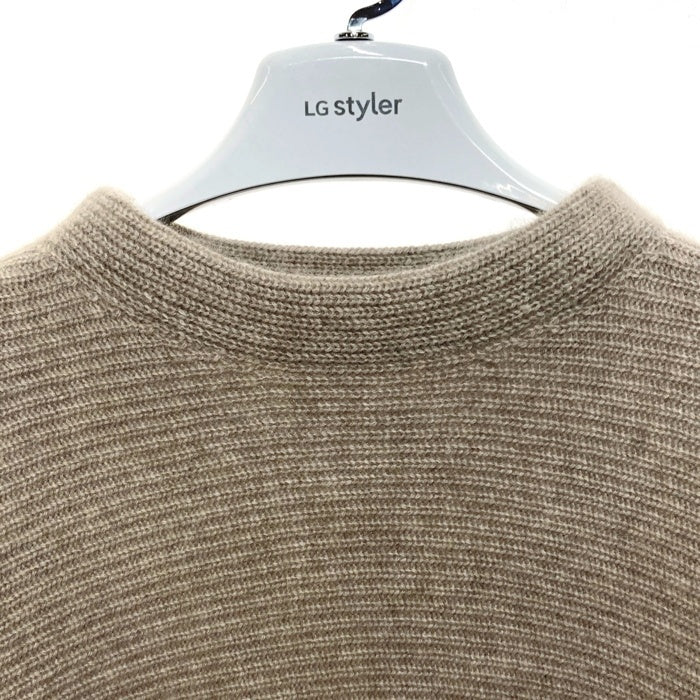 ANAYI アナイ ハイネック横編みリブニット ベージュ Size38 瑞穂店