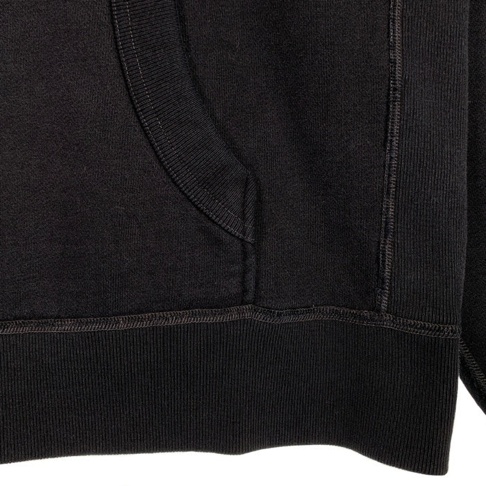 TENDERLOIN テンダーロイン T-PARKA 後付け プルオーバースウェットパーカー ブラック ラグランスリーブ フェルトワッペン Size L 福生店