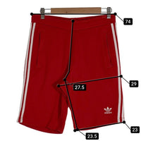 adidas アディダス SST SHORTS スリープストライプ ショートパンツ コットン レッド DV1525 Size JP M 福生店