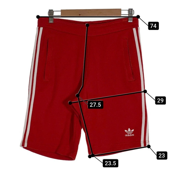 adidas アディダス SST SHORTS スリープストライプ ショートパンツ コットン レッド DV1525 Size JP M 福生店