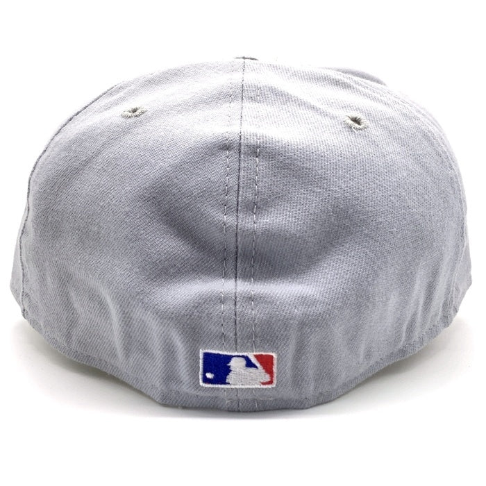 90's New Era ニューエラ MLB ニューヨーク・ヤンキース 59FIFTY ベースボールキャップ グレー ブラック ウール USA製 Size 7 1/2 (59.6cm) 福生店