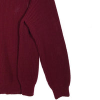 80's 90's L.L.Bean エルエルビーン ローゲージ コットン ニット セーター バーガンディー USA製 Size L 福生店