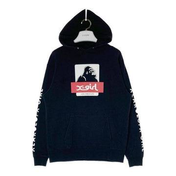 X-girl エックスガール 05174223 X-Large XLXG BOX LOGO SWEAT HOODIE パーカー ブラック sizeM 瑞穂店