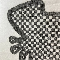 STUSSY ステューシー シャドーマン 千鳥柄 ビッグプリント Tシャツ ホワイト sizeL 瑞穂店