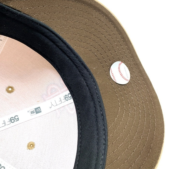 New Era ニューエラ ST LOUIS CARDINALS セントルイスカーディナルス 59FIFTY ベースボールキャップ THE CAP サイドパッチ ベージュ Size 7 1/4 (57.7cm) 福生店