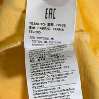 MSGM エムエスジーエム フロントロゴプリント ロングスリーブTシャツ イエロー 2940MM105 Size M 福生店