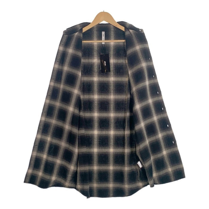 glamb グラム スタンリーロングチェックシャツ フランネル オンブレ ブラック GB15AT/SH09 Size 4 福生店