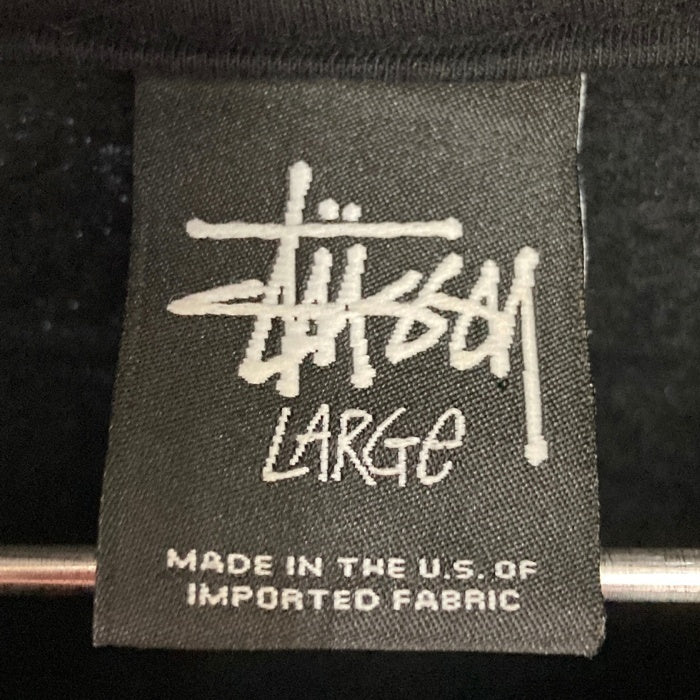STUSSY ステューシー USA製 前後ショーンフォント プルオーバーパーカー ブラック sizeL 瑞穂店
