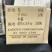 KADOYA カドヤ CPO RIDERS メルトン チェック ライダースジャケット ブラック sizeM 瑞穂店