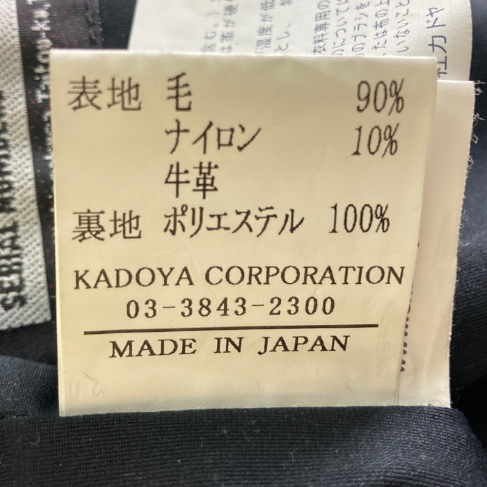 KADOYA カドヤ CPO RIDERS メルトン チェック ライダースジャケット ブラック sizeM 瑞穂店
