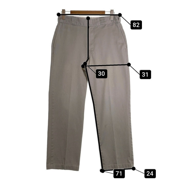 90`s DICKIES ディッキーズ 874 ワークパンツ シルバー USA製 Size ウエスト約84cm 福生店